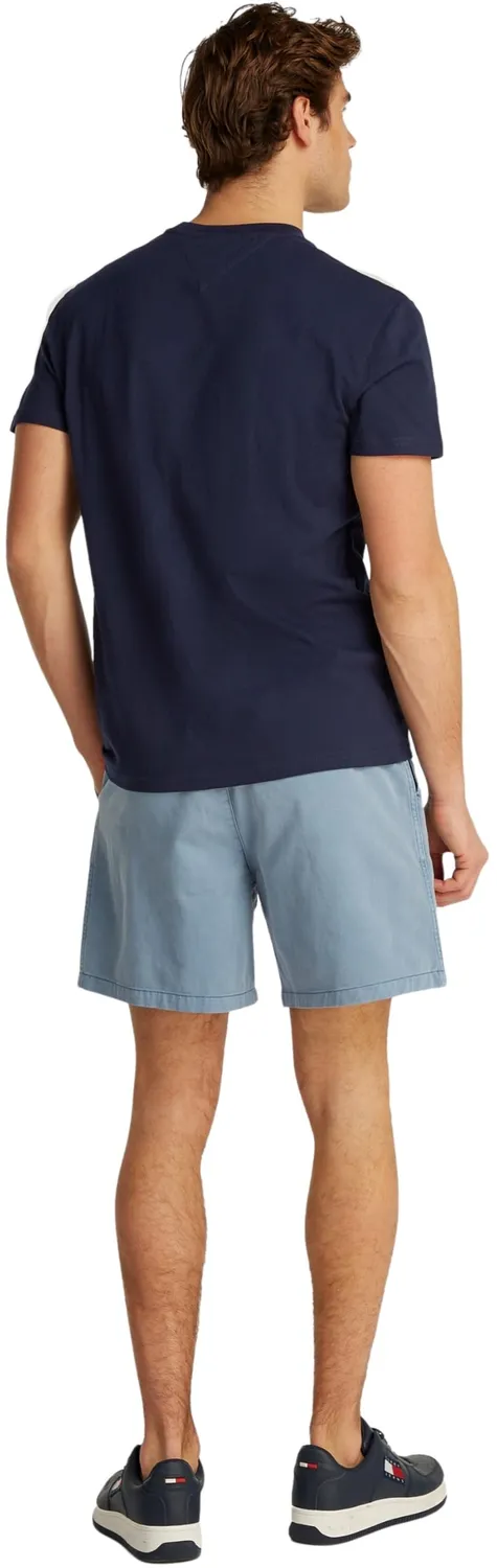Tommy Jeans Reg Linear T-Shirt Herren Dunkelblau