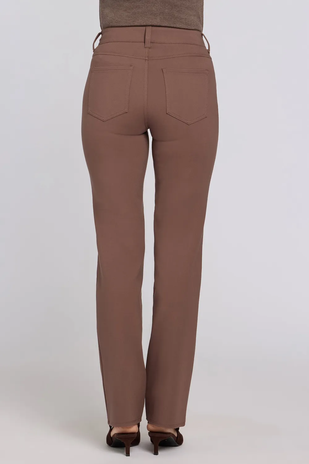 NYDJ Marilyn Straight Hose Deep Taupe Stretch