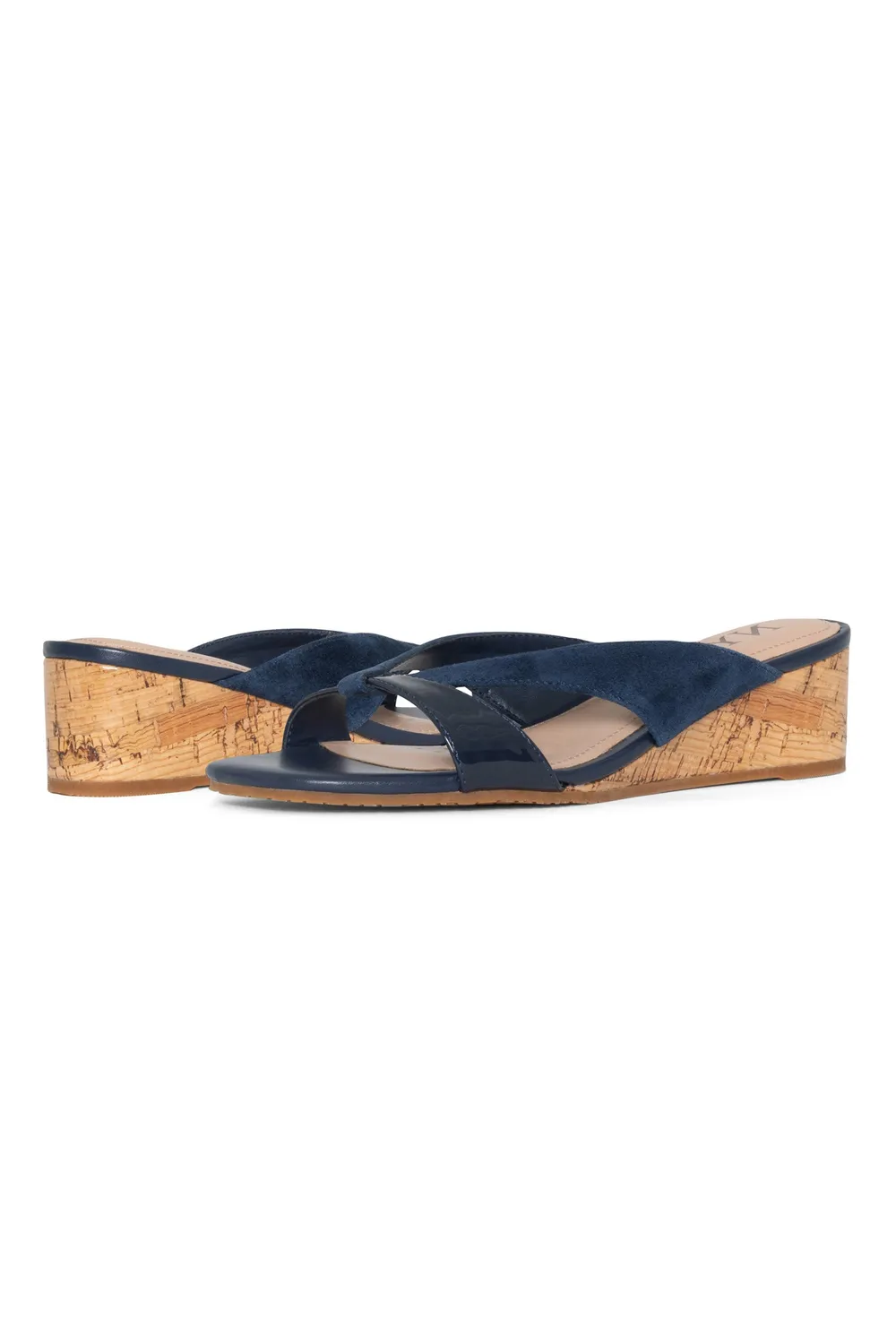 NYDJ Contessa Keilsandalen Navy Gr. 5-11 Absatz