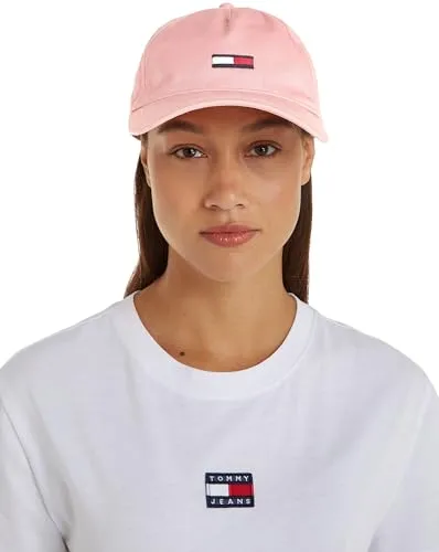 Tommy Jeans Tjw Elongated Flag Cap Aw0aw15842 Kappe Rosa