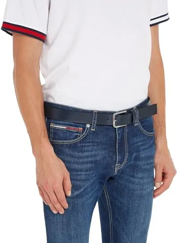 Tommy Jeans Austin Ledergürtel Herren Braun Leder