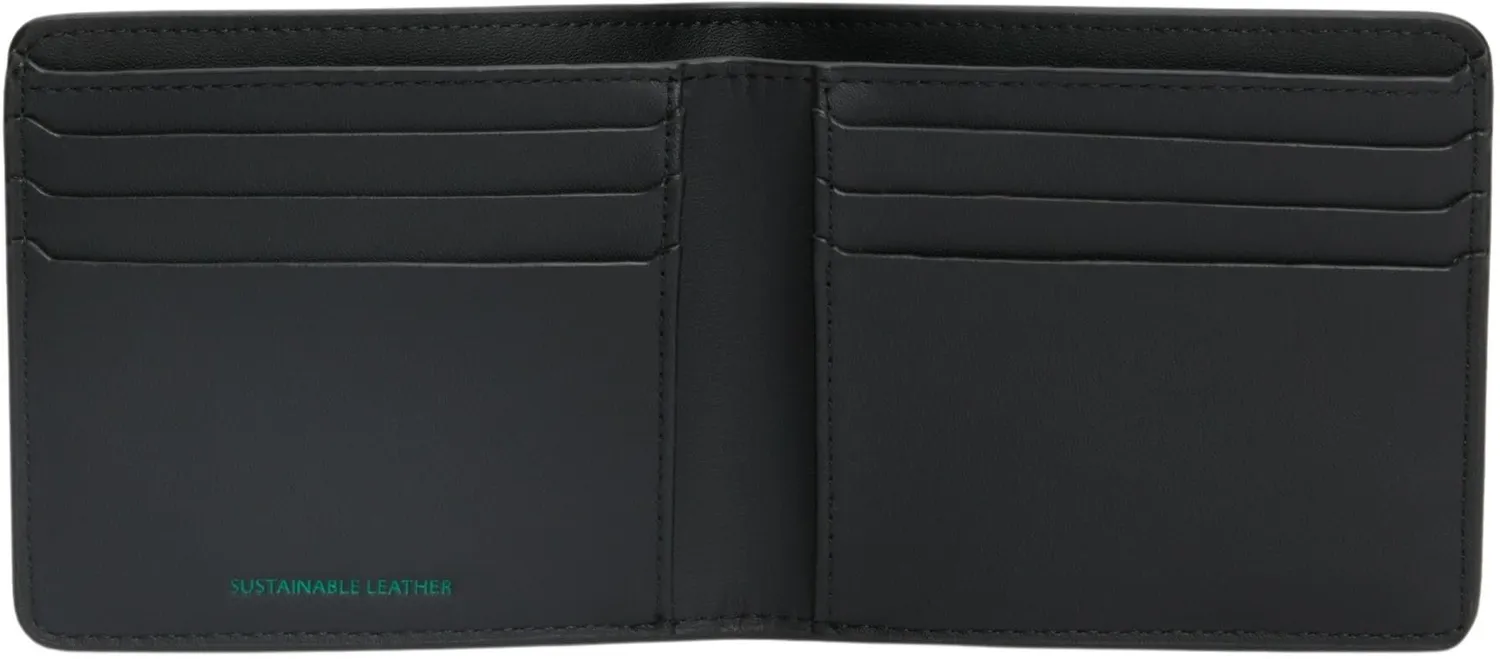 Tommy Jeans Heritage Leather Geldbeutel Schwarz Leder
