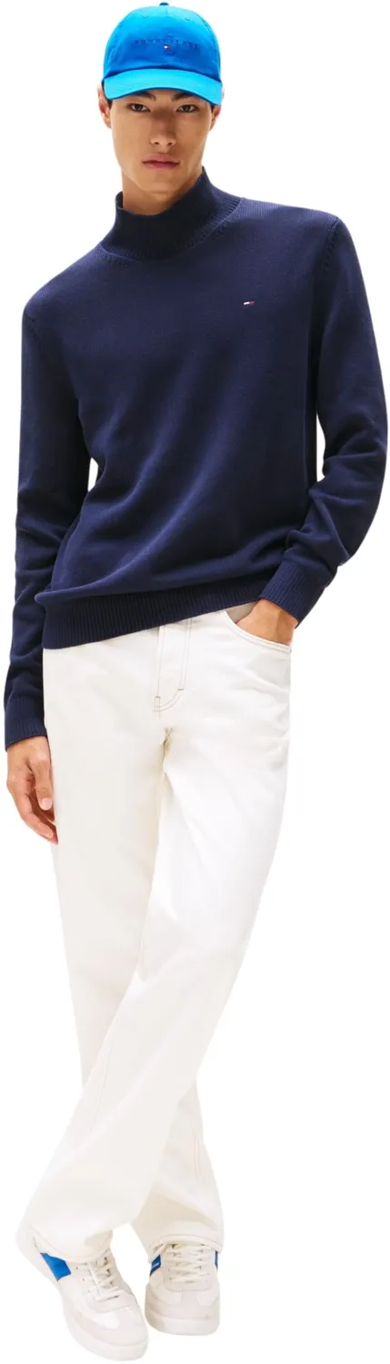 Tommy Jeans TJM Slim Sweat Pullover Herren Schwarz L?