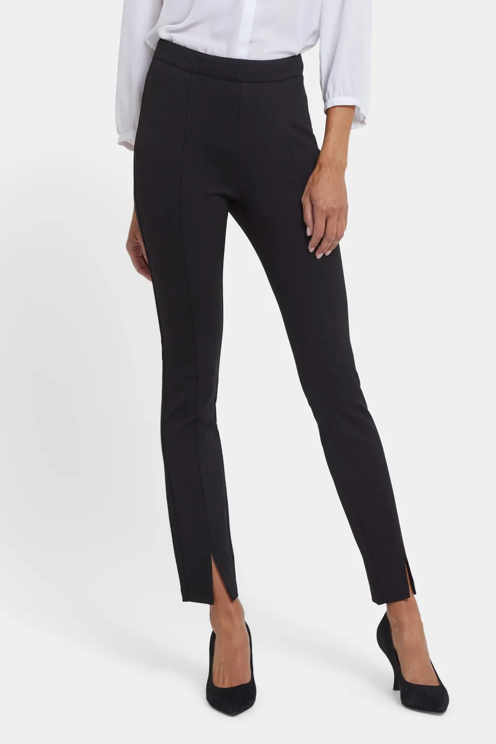 NYDJ Zelda Hose Schwarz Ponte Slim Pull-On