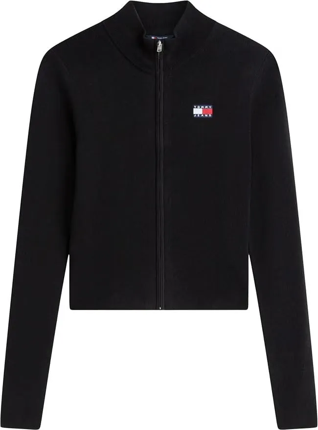 Tommy Jeans Cardigan Strickjacke XL Schwarz Reissverschluss