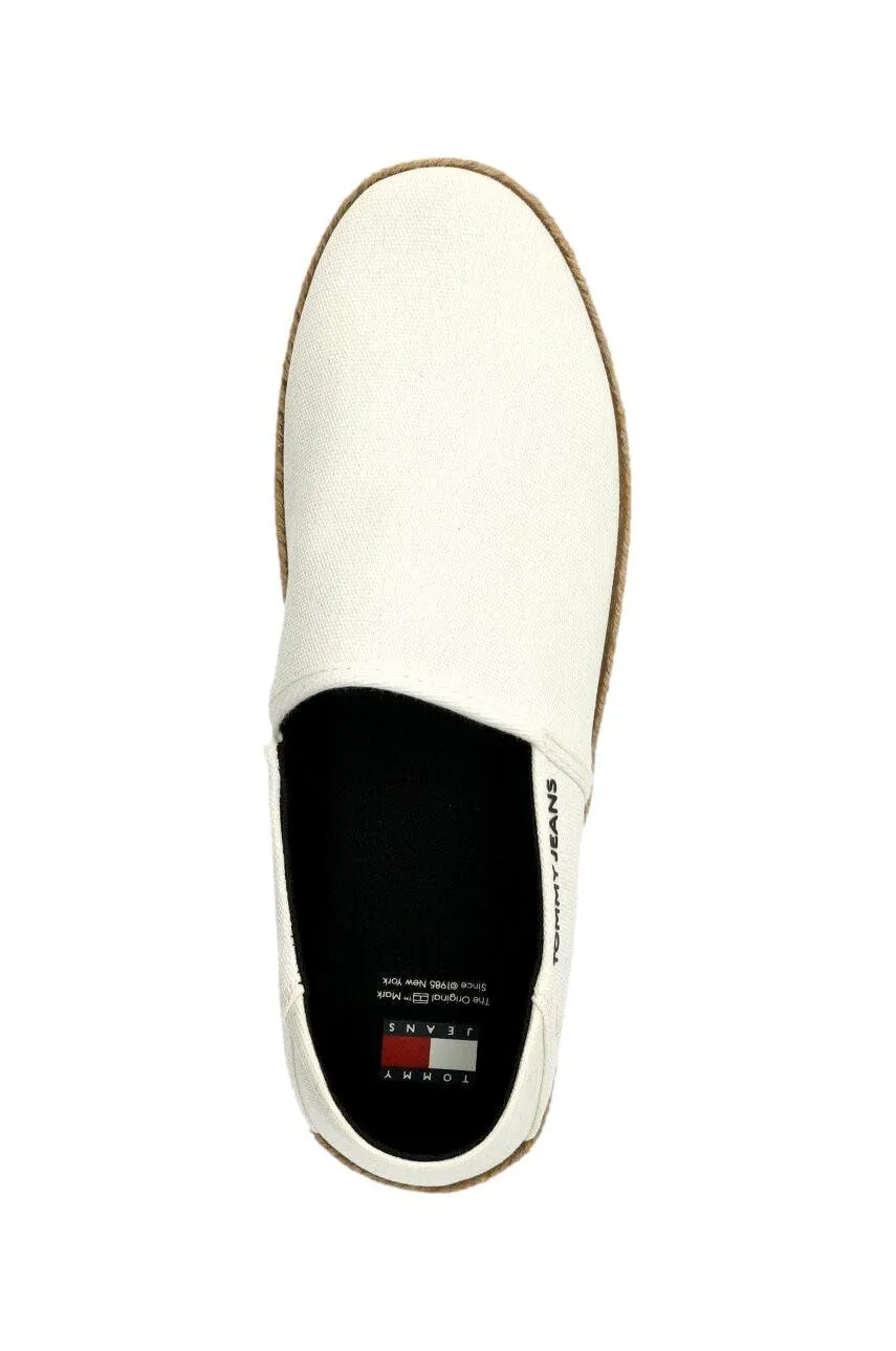 Tommy Jeans Espadrilles Stoffschuhe Herren Ecru 41