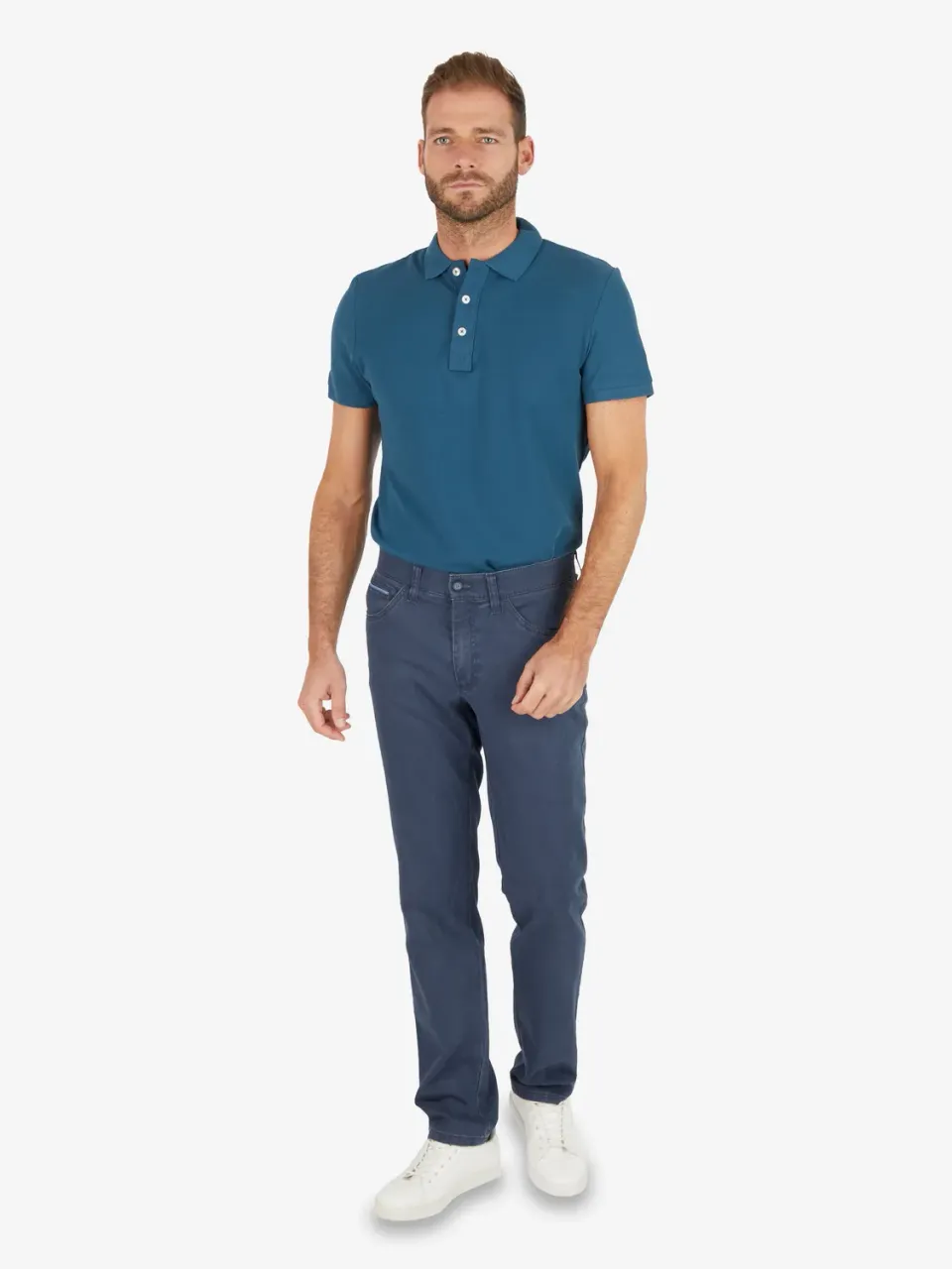 Club of Comfort Marvin 7506 Hose mittelblau Stretch