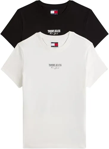 Tommy Jeans Essential Logo Tee T-Shirts 2er Pack