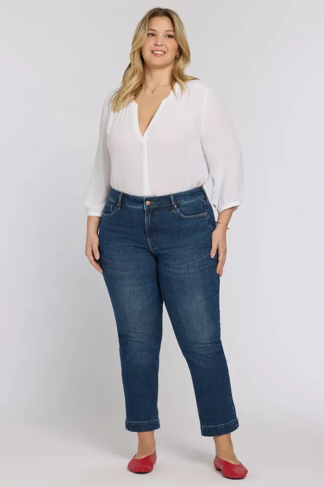 NYDJ Sheri Slim Straight Ankle Jeans Villa Plus