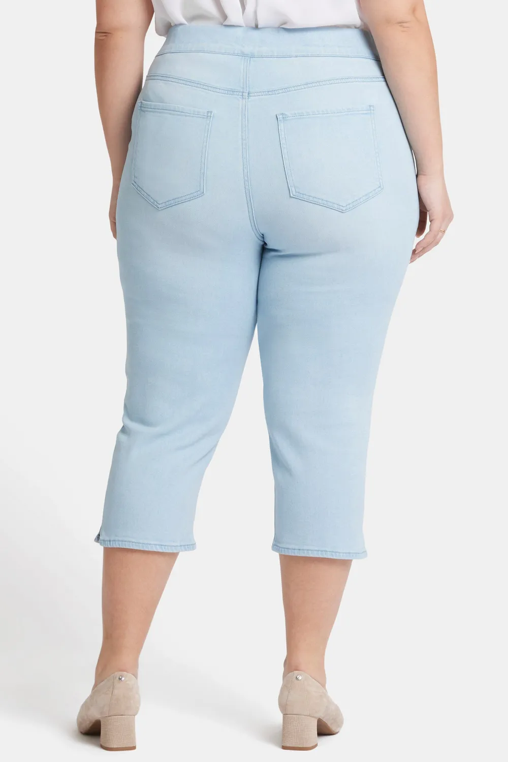 NYDJ Dakota Crop Pull-On Jeans Plus Oceanfront