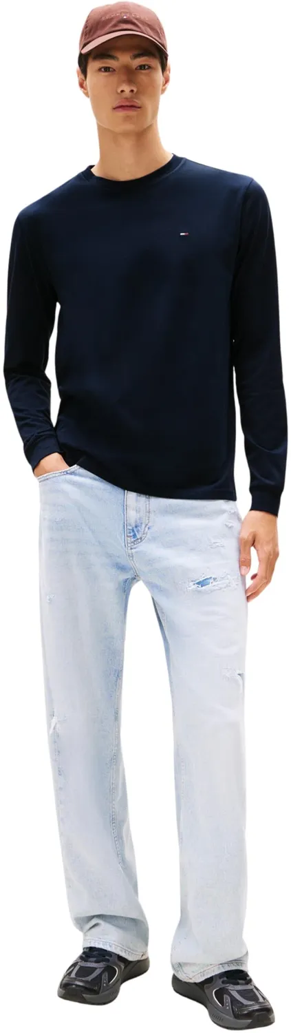 Tommy Jeans Slim Langarmshirt 2er Pack 4XL Rundhals