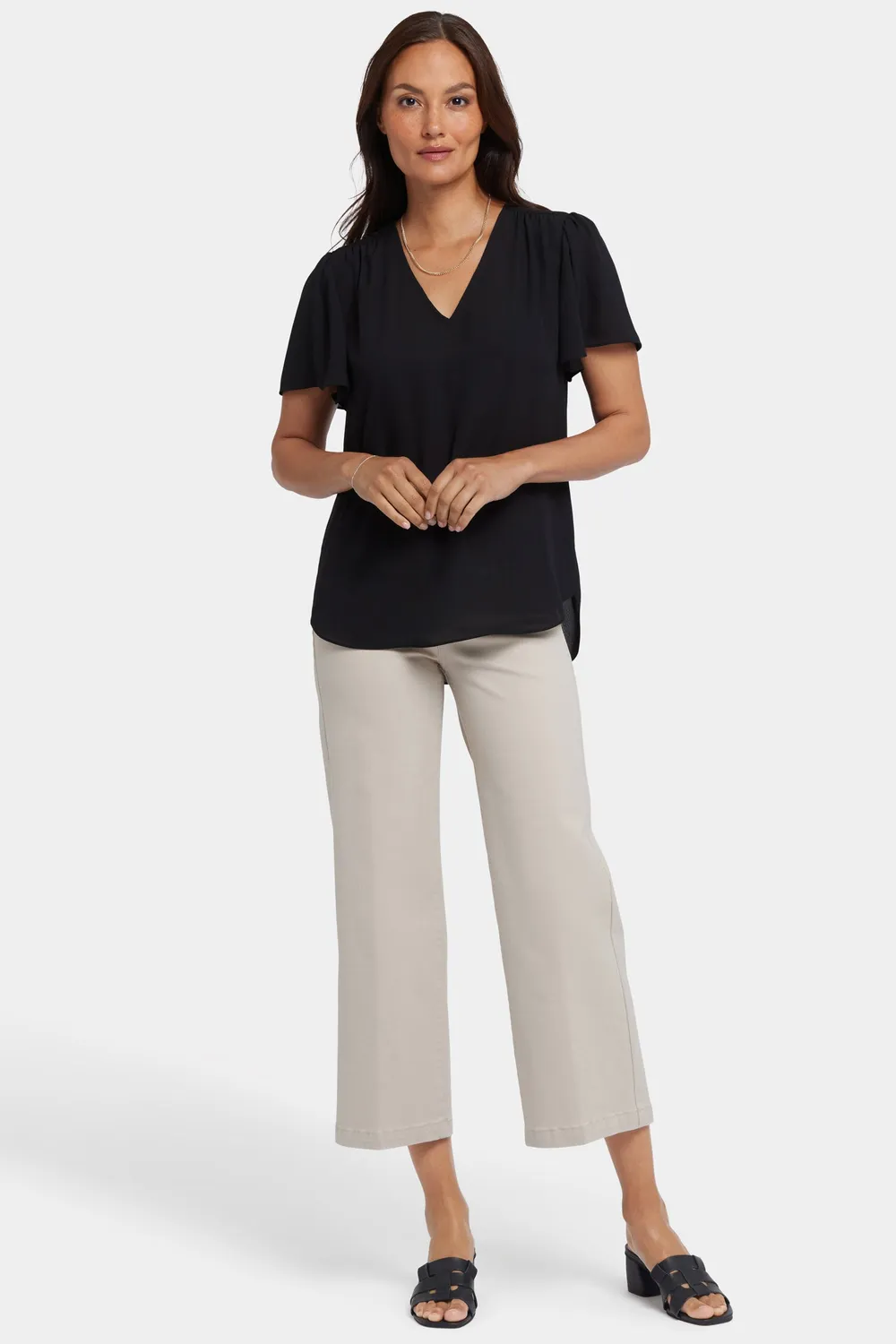 NYDJ Marilyn Straight Crop-Jeans Pink Dogwood rosa