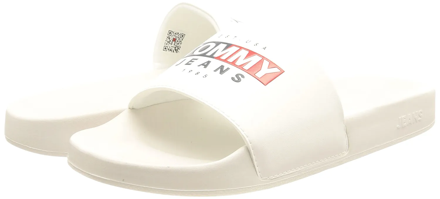Tommy Jeans Seasonal Poolslide Badelatschen 40 Weiß