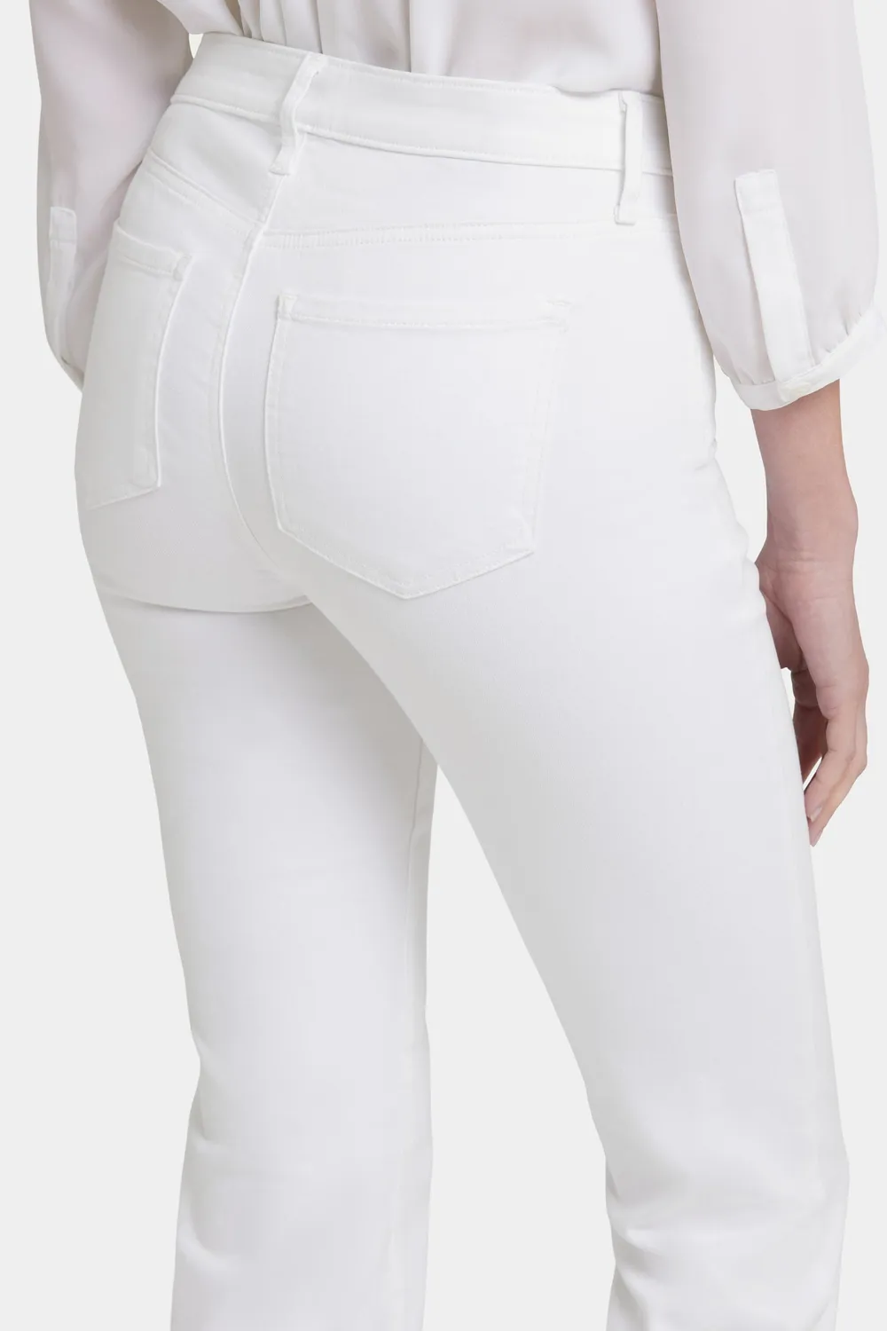 NYDJ Barbara Bootcut Jeans Optic White Weiß