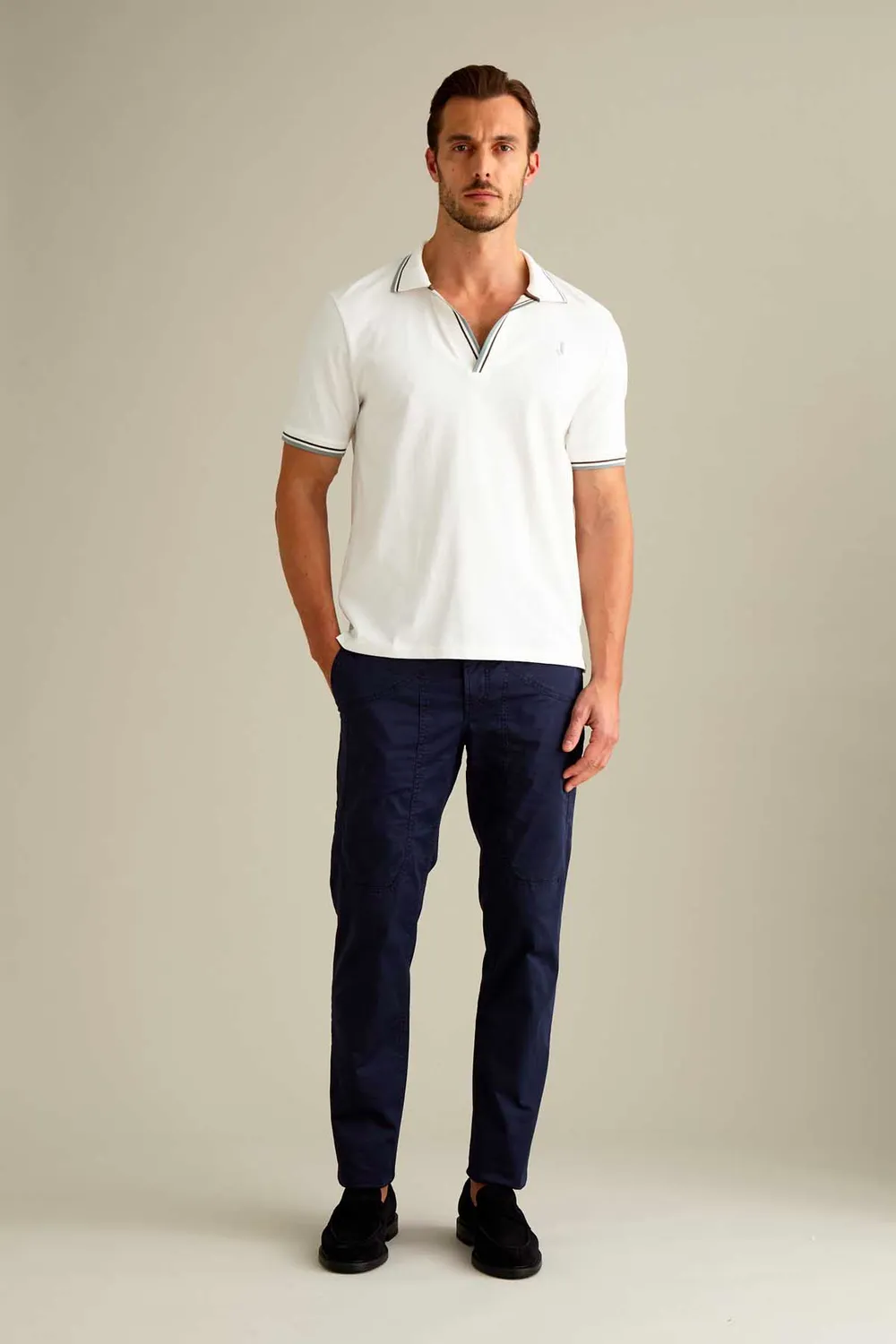Jeckerson Jevon Chino Hose Dunkelblau Slim Fit
