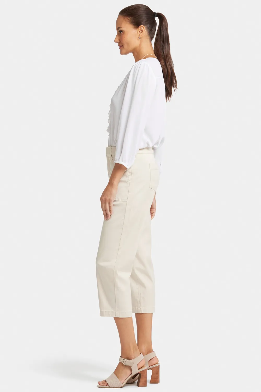 NYDJ Utility Petite Hose White Creek cropped relaxed