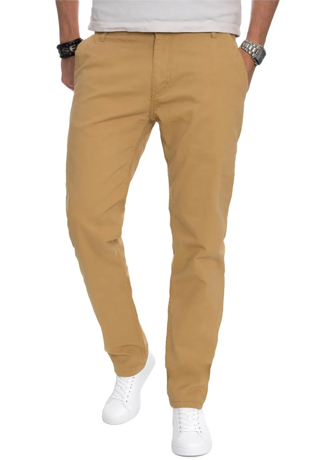 Alessandro Salvarini AS-016 Chino Herren dunkelblau Regular Fit