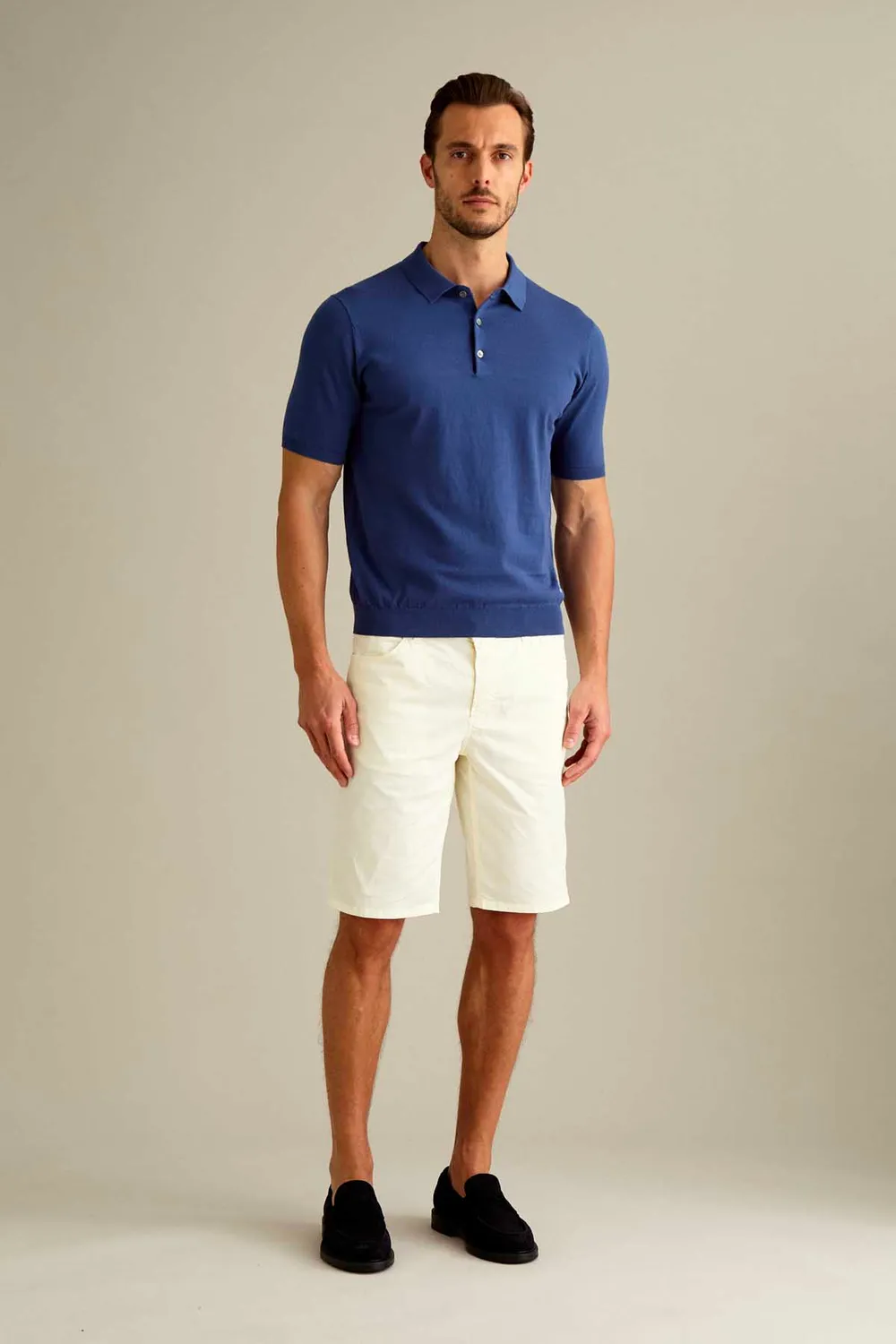 Jeckerson Jo Slim Fit Bermuda weiß Baumwolle