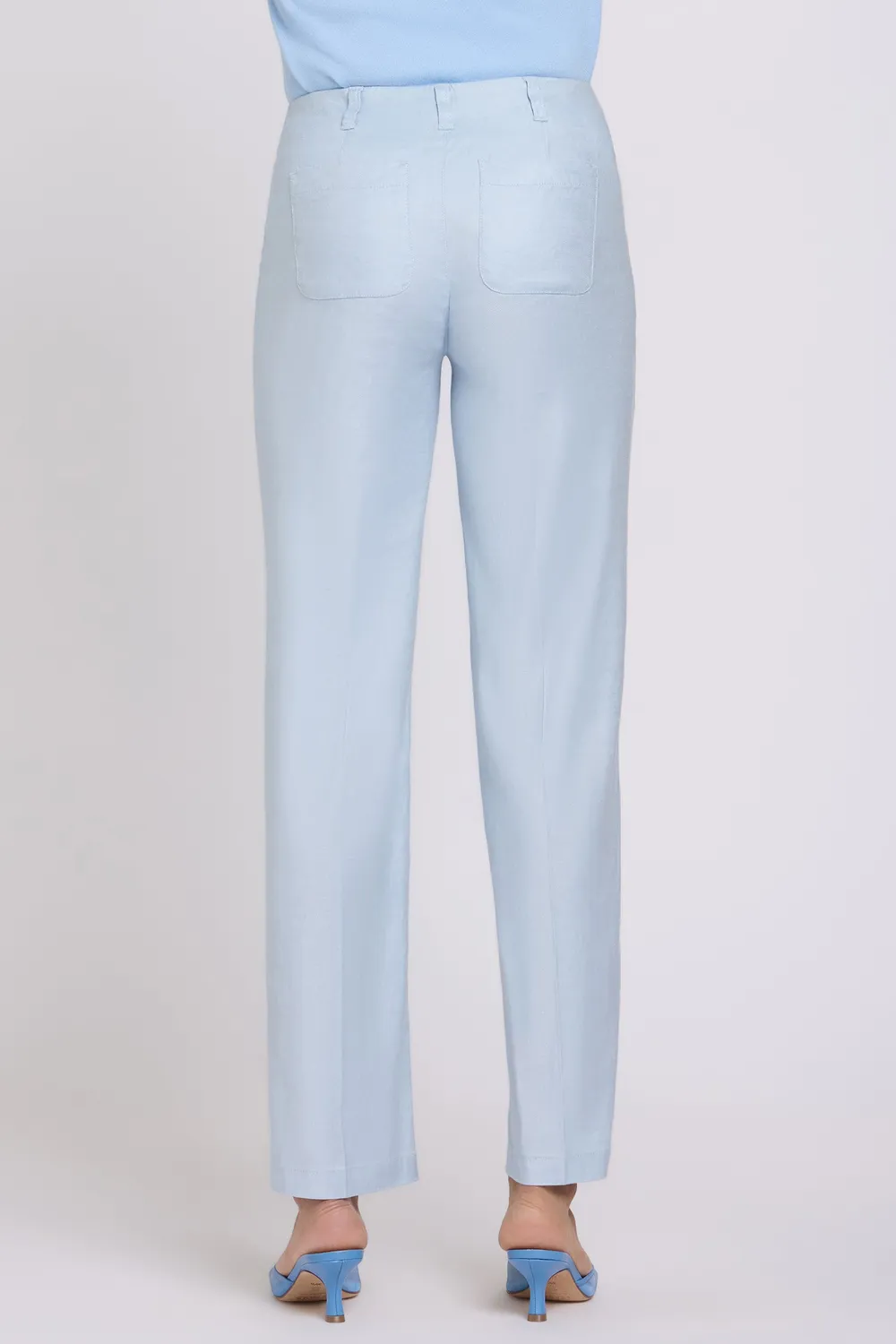 NYDJ Marilyn Straight Hose Blue Clover Leinen
