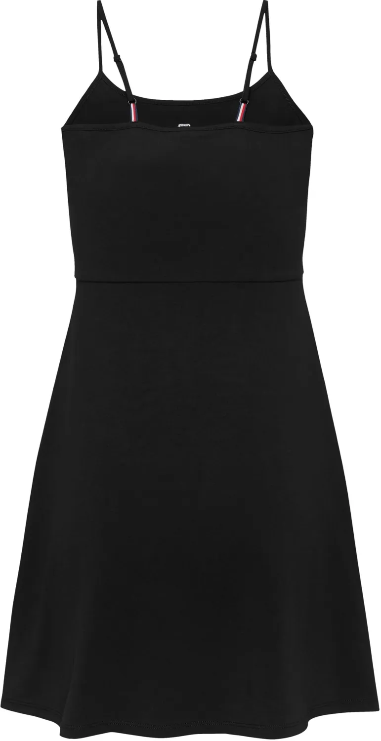 Tommy Jeans Essential Strap Flare Kleid Damen L Schwarz
