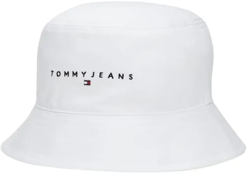 Tommy Jeans TJM Linear Logo AM0AM12895 Fischerhut Schwarz mit Logo
