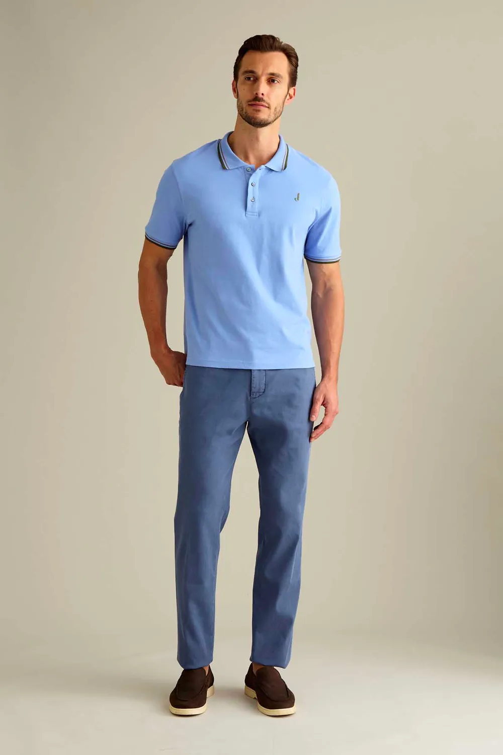 Jeckerson Jack Slim Fit Chino mittelblau Tencel