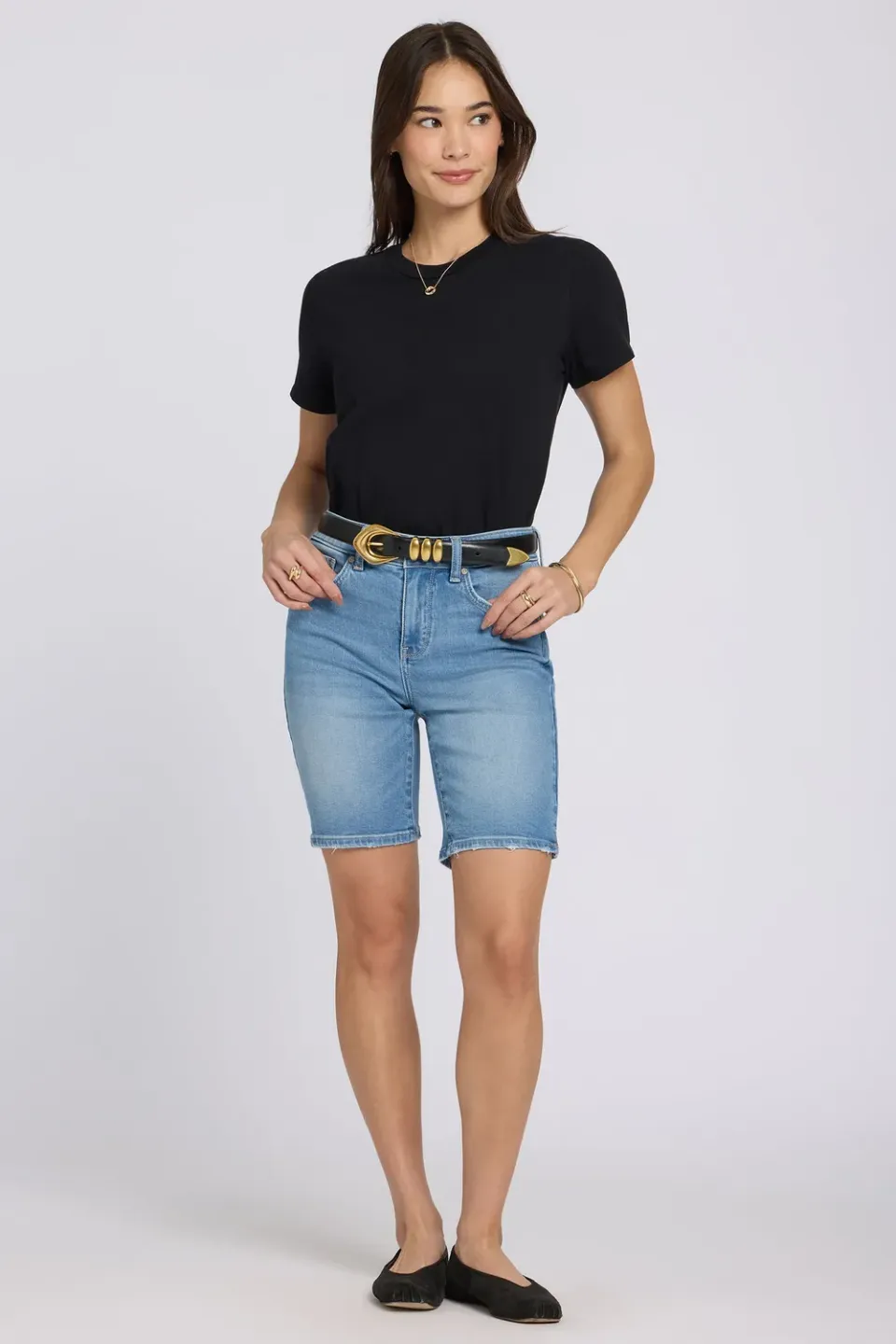 NYDJ Ella Petite Jeansshorts Vista Lakes Mid Rise