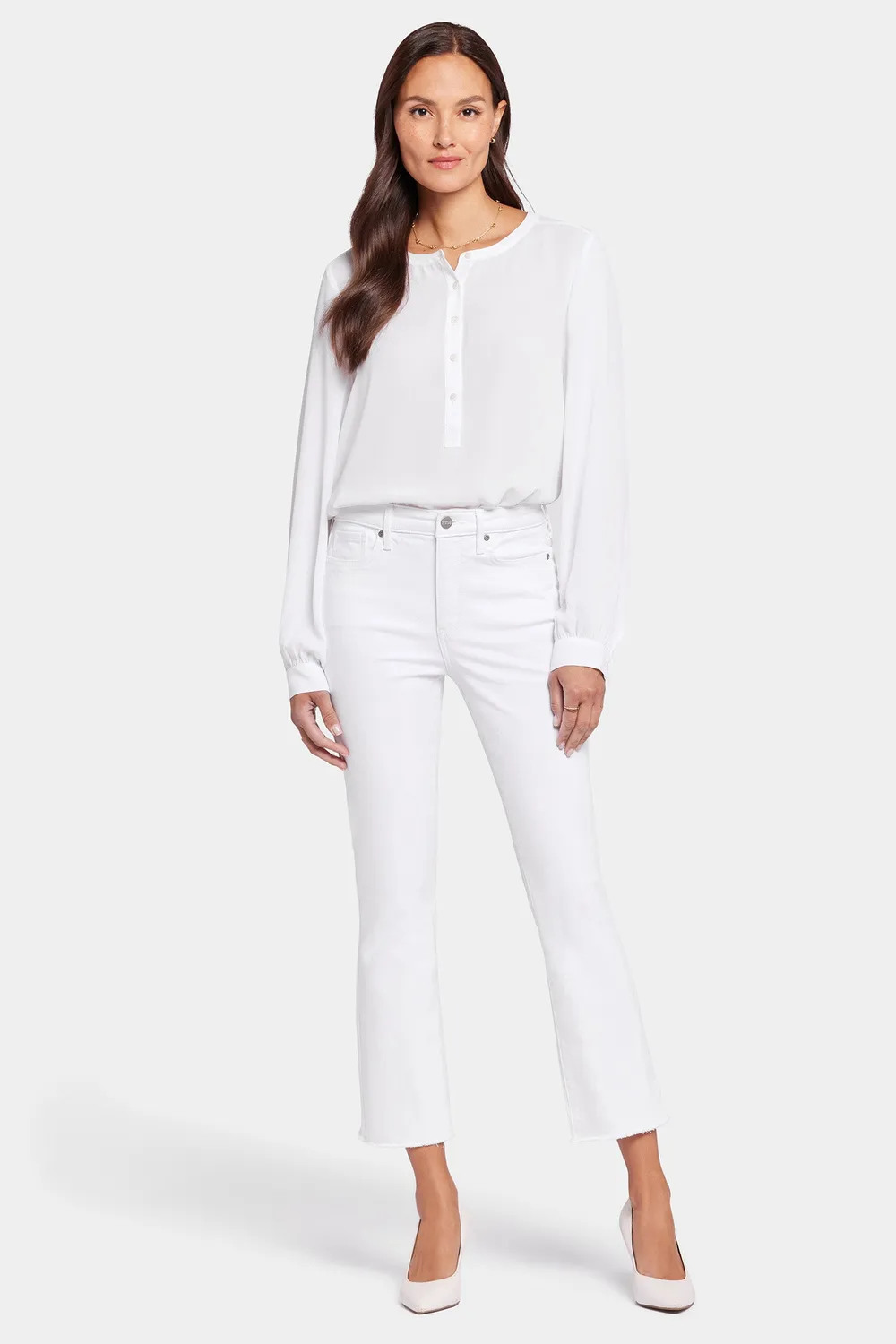 NYDJ Billie Mini Bootcut Jeans Optic White