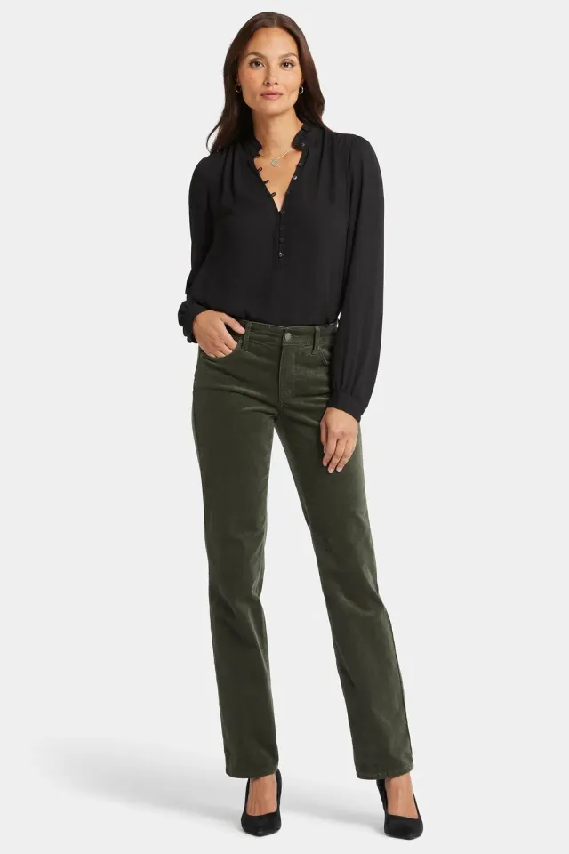 NYDJ Marilyn Straight Hose Vine Leaf Cord