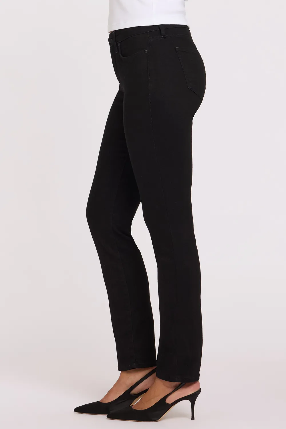 NYDJ Sheri Slim Schwarz Slim-Fit Jeans