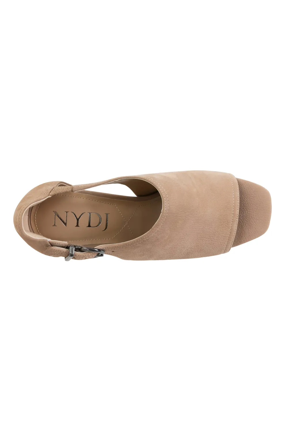 NYDJ Larlie Block Heels Sandalen Taupe