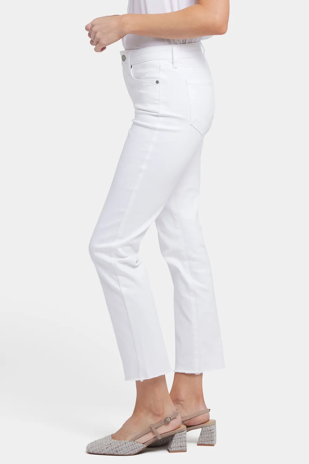 NYDJ Sheri Slim Ankle Jeans Optic White weiß
