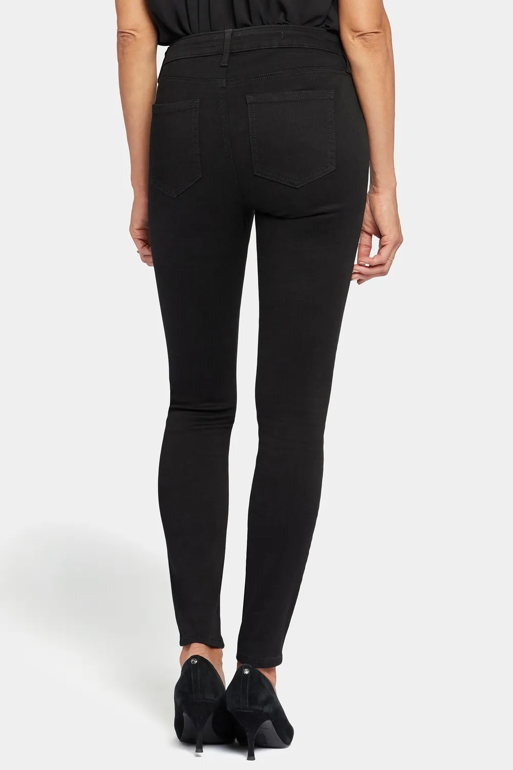 NYDJ Ami Skinny Jeans Black Stretch mit Lift Tuck