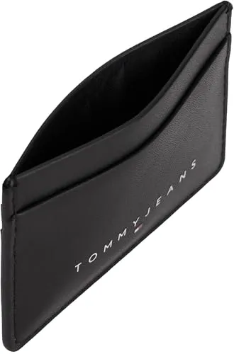 Tommy Jeans Linear Holder Kartenetui Schwarz klein Einheitsgröße