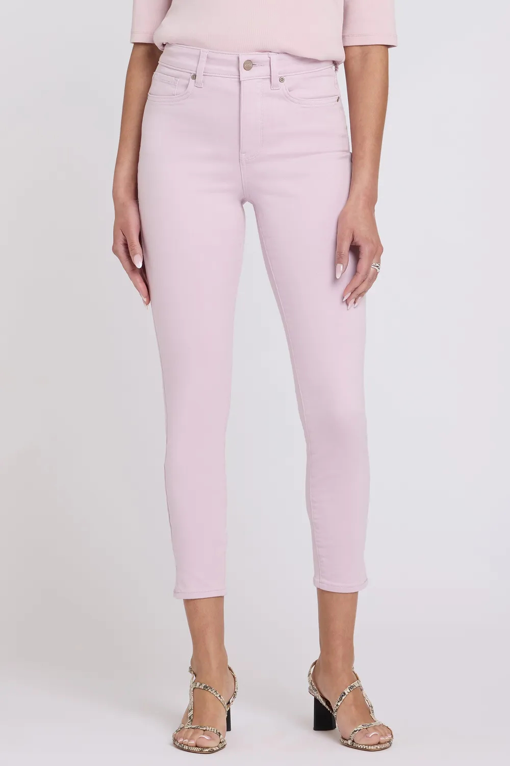 NYDJ Ami Skinny Ankle Jeans Light Lilac Stretch