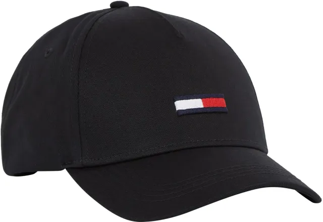 Tommy Jeans TJU Flag Basecap Schwarz Baumwolle