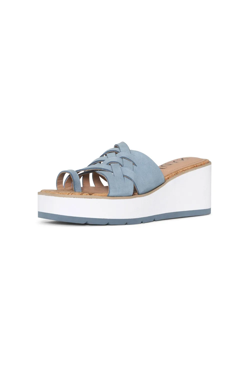 NYDJ Reesie Keil-Sandalen Blue Sky