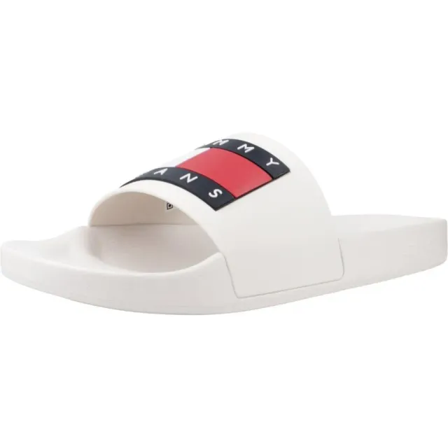 Tommy Jeans Pool Slide Herren Badelatschen 42 Ecru