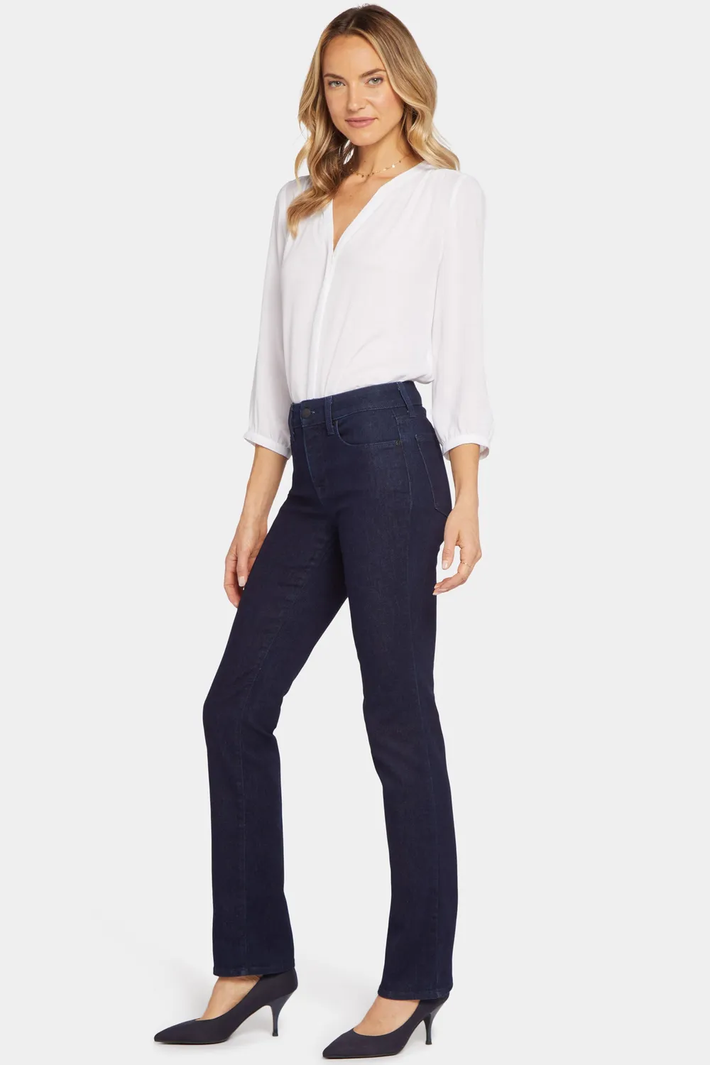 NYDJ Marilyn Straight Jeans Tall Rinse gerade