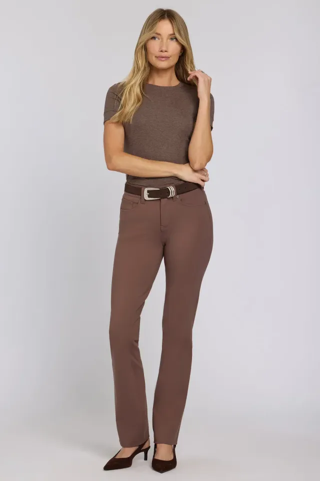 NYDJ Marilyn Straight Hose Deep Taupe Stretch