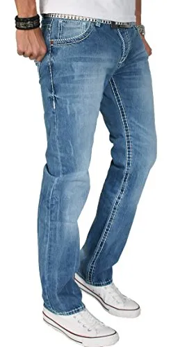 Alessandro Salvarini AS006 Jeans Ice-Blue Regular Straight