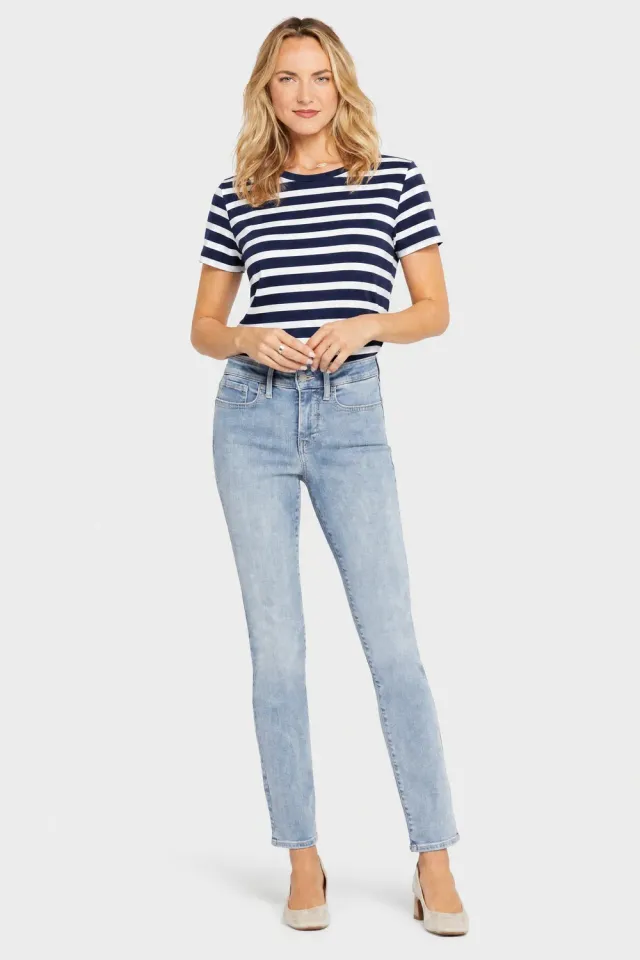 NYDJ Sheri Slim Jeans Petite Haley Blau