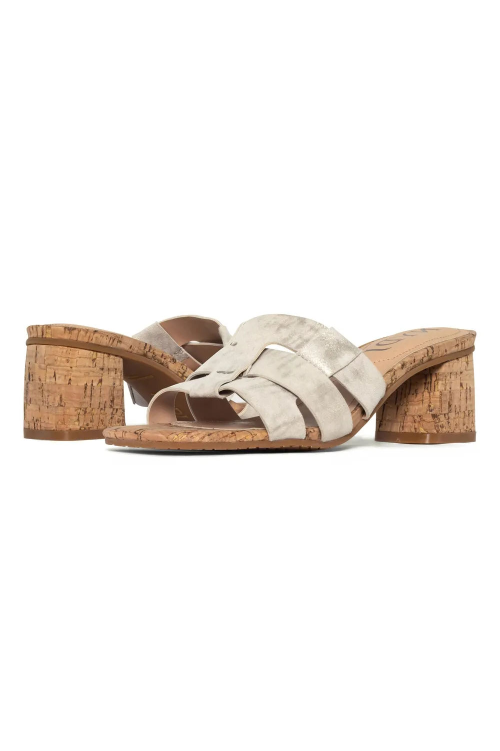 NYDJ Gloriana Mule Pantoletten Pewter Metallic