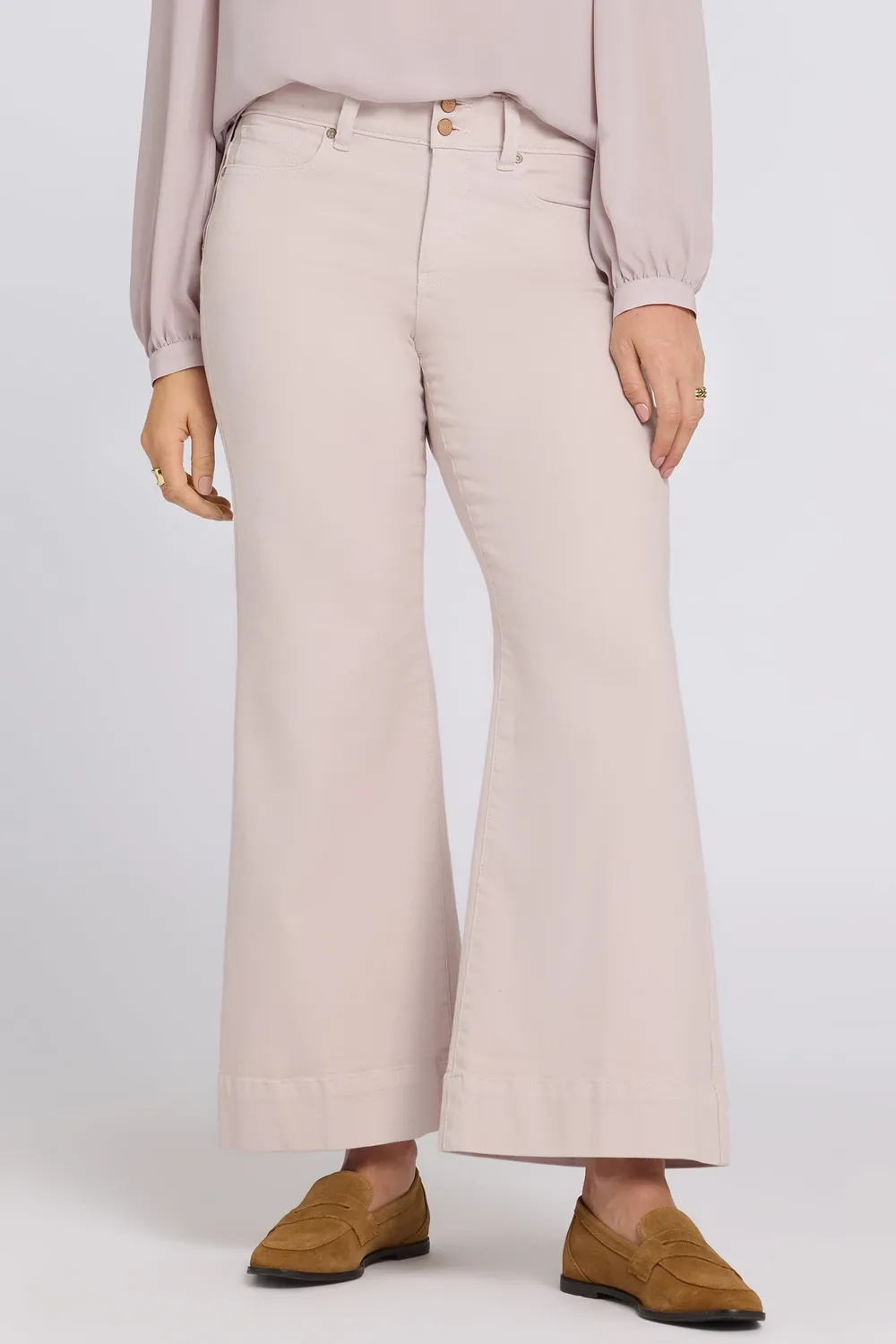 NYDJ Mia Palazzo Ankle Jeans Rock Flower High-Rise