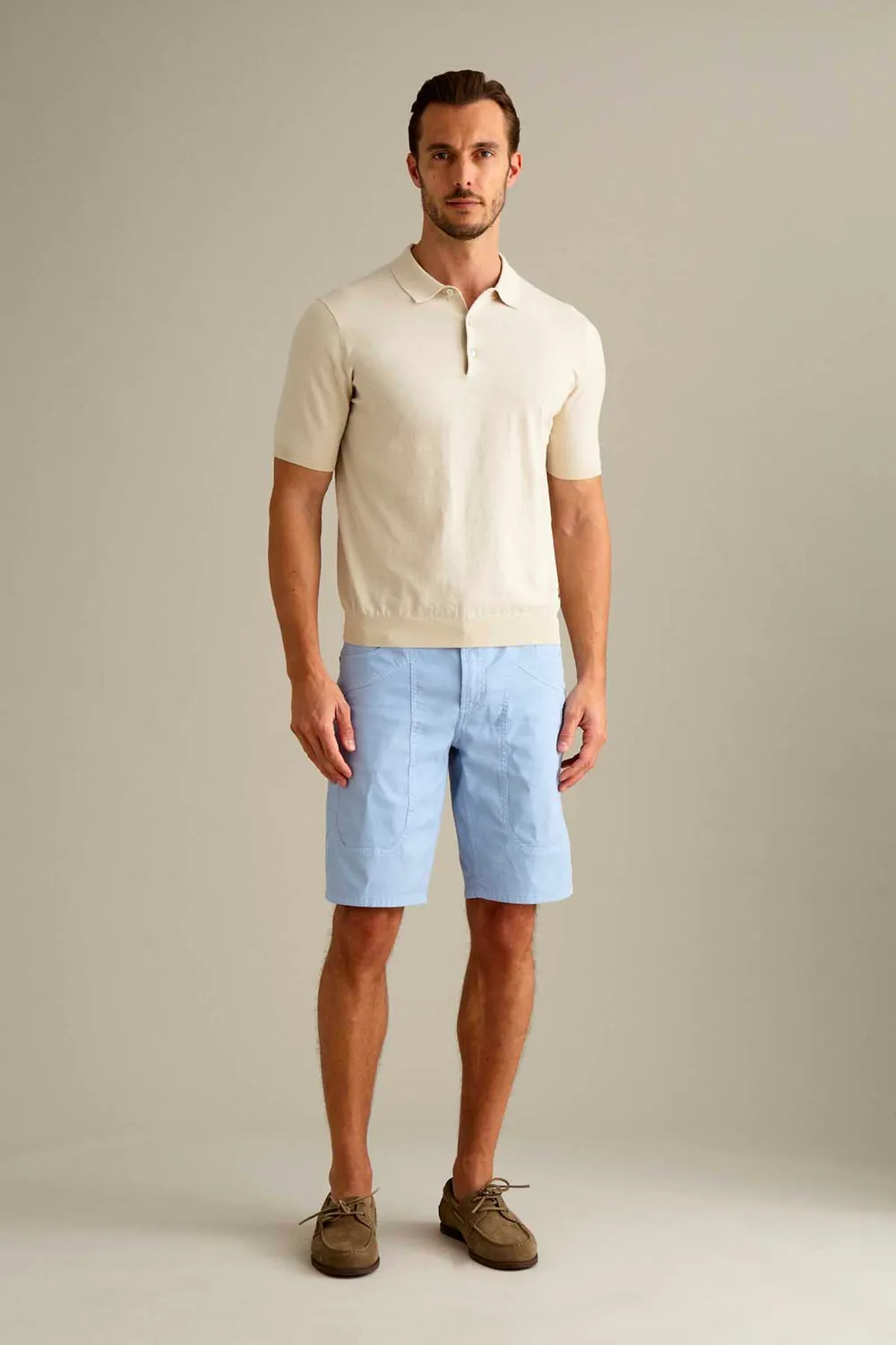 Jeckerson Jayden Bermuda Slim Fit hellblau Baumwolle