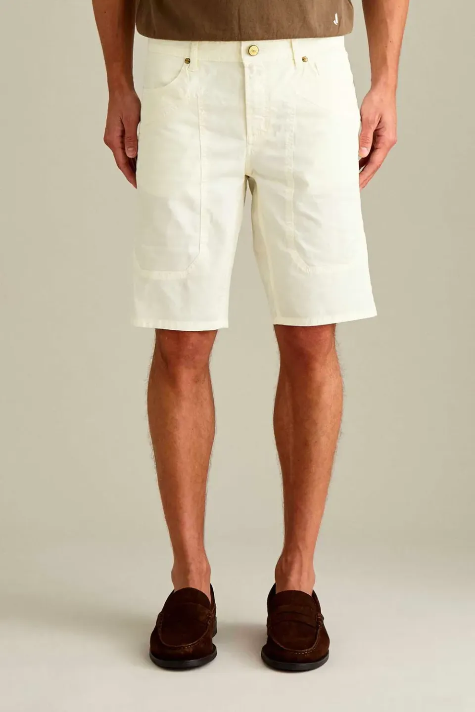 Jeckerson Jayden Toppa Shorts schneeweiß Stretch