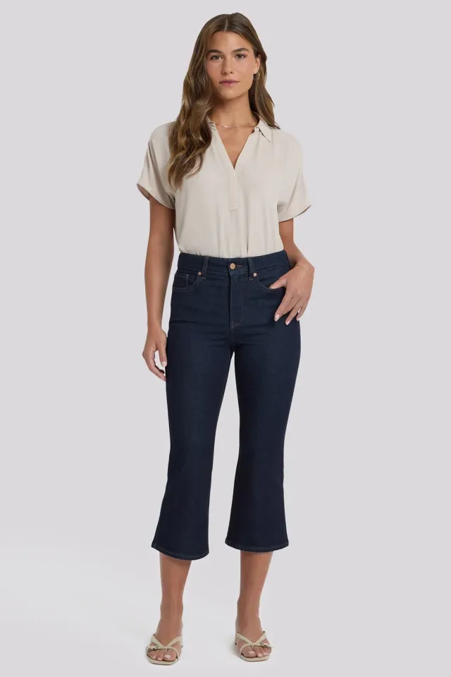 NYDJ Monica Kick Flare Crop Jeans Magical Indigo