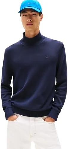Tommy Jeans TJM Slim Sweat Pullover Herren Schwarz L?
