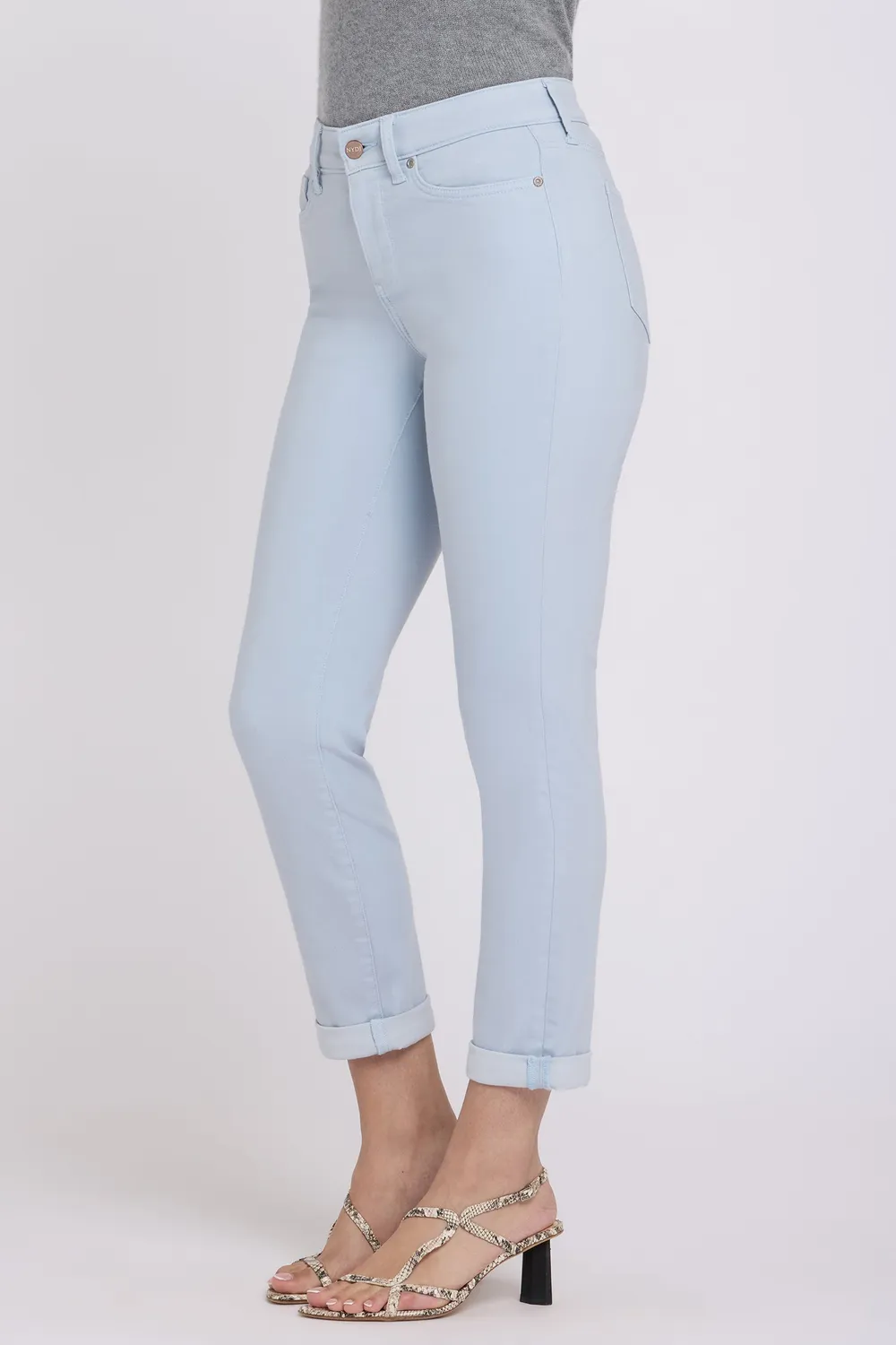 NYDJ Sheri Slim Straight Ankle Jeans Blue Clover