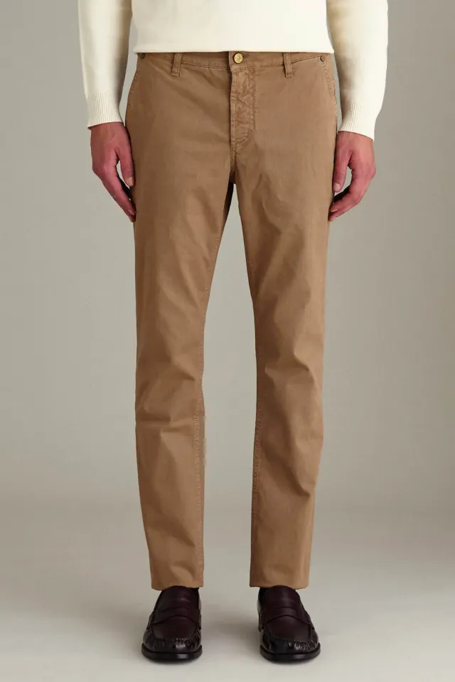 Jeckerson Julius Chino Hose Beige Slim Fit Stretch